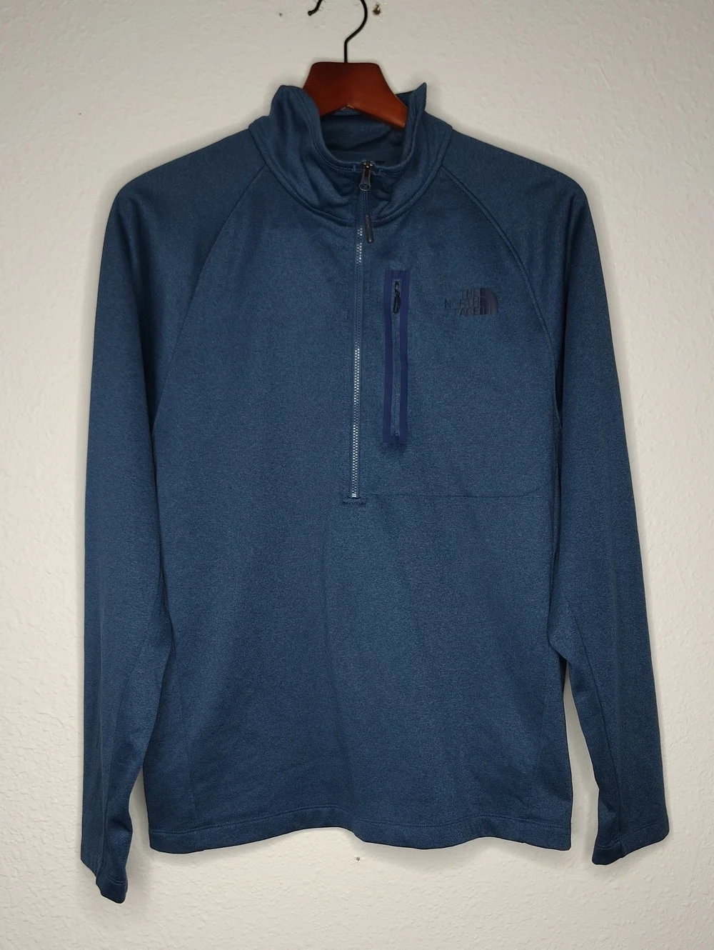 The North Face Canyonlands Half Zip Fleece Pullover Shady Blue Heather Size L